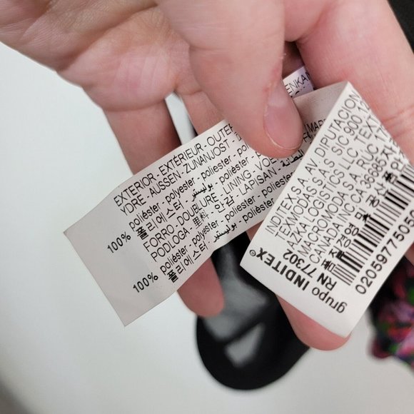 Zara Floral Print Dress Ditsy Multicolor V Neck Wrap Mini Size Small Womens - Picture 7 of 7